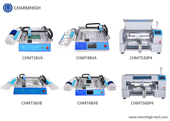 6 Arten Tischplatten-SMT-Elektronik-Auswahl und Platz-Maschine Charmhigh