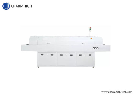 635 Reflow-Ofen 6 Temp. Zonen (nach oben 6+nach unten 6) 2200*350mm SMT-Reflow-Lötmaschine