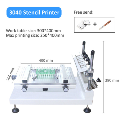Hohe Präzisions-Lötpaste-Schablonen-Drucker 3040 manueller Lötpaste-Drucker SMTs
