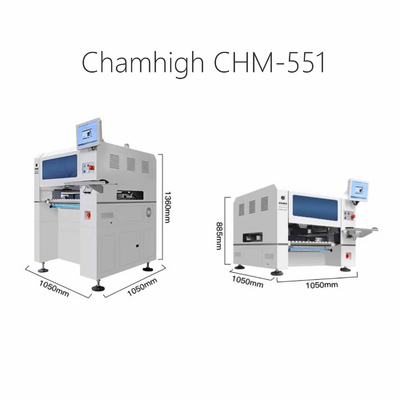 Charmhigh CHM551 SMD Pick And Place Machine mit hoher Präzision für 0201 / QFN / BGA