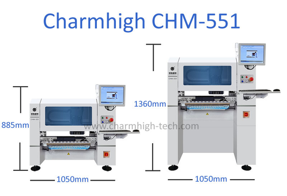 Charmhigh CHM551 SMD Pick And Place Machine mit hoher Präzision für 0201 / QFN / BGA