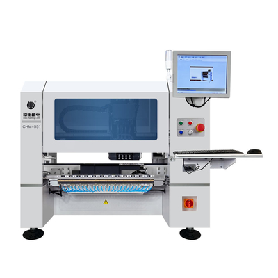 Genius 4 Köpfe Desktop SMT Pick-Place-Maschine mit 50 Zuführern CHM-551