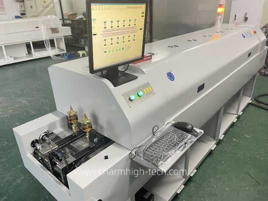 CHM-PC6635 Bleifreies Reflow-Lötöfen mit PC-Steuerung, 6 Temperaturzonen und 2200*350mm Heizbereich für SMT-Löten