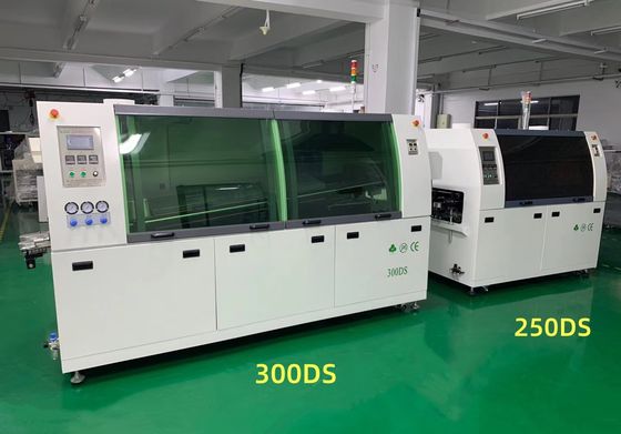 Bleifreie Wellenlötmaschine 250DS 300DS 350DS mit automatischer Fördertechnik für PCB-DIP-Produktionslinien