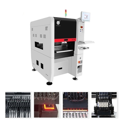 Neue schmale Konstruktion Hochpräzisionsmodul TC06 SMT Pick-and-Place-Maschine 6 Köpfe Unterstützung 01005