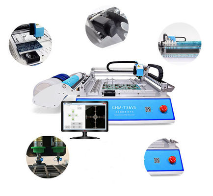 2 Köpfe 29 Feeders CHMT36VA SMD Pick-and-Place-Maschine + zwei CCD-Kameras + externer PC