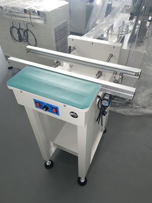 SMT Förderband PCB-Handling-Förderband mit 0,5/0,6/0,7/1,0/1,2m Länge, einstellbarer Geschwindigkeit 0-8000mm/min und Schienenbreitenbereich 50mm-350mm