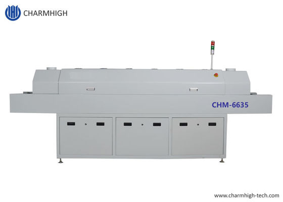 635 Reflow-Ofen 6 Temp. Zonen (nach oben 6+nach unten 6) 2200*350mm SMT-Reflow-Lötmaschine