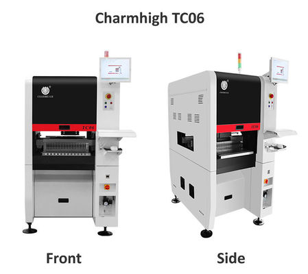 TC06 Schmale 6-Kopf-Hochgeschwindigkeits-SMT-Bestückungsmaschine mit integrierter Gusseisenplattform