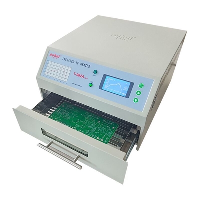 Mini Reflow Oven 300*320mm 1500w T962A mit Auspuff IC Heater Infrared Welding Station