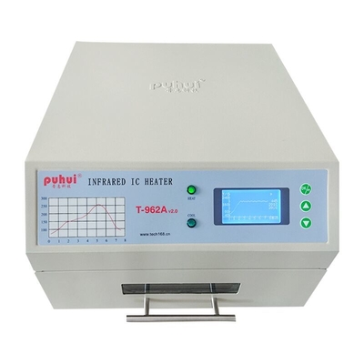 T962A mit Auspuff Benchtop-Rückflut-Ofen 300*320mm 1500w IC Heater Infrared Soldering Station