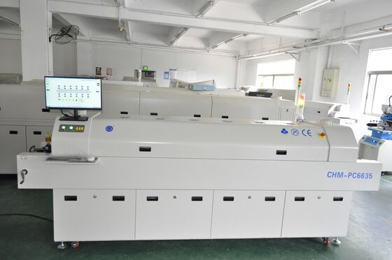6 Köpfe TC06 Halbautomatische SMT-Produktionslinie für PCB-Montage und PCBA-Herstellung