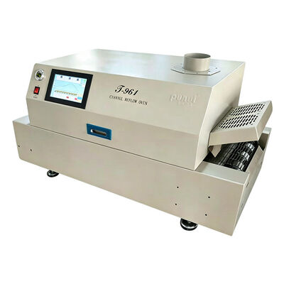 T961 Desktop Reflow-Ofen mit Förderband 730*230mm 6 Temperaturzonen 3,5KW Lötmaschine