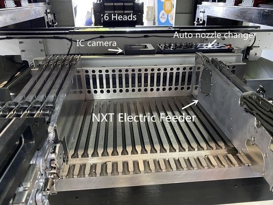 Vollautomatische 6 Kopf 60 Zuführmaschine SMT-Pick-and-Place-Maschine TM06 CPK≥1.0
