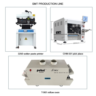 CHM-551 SMD-Produktionslinie SMT-Montage-Linie Hochpräzision 4-köpfiger PCB-Herstellungsroboter