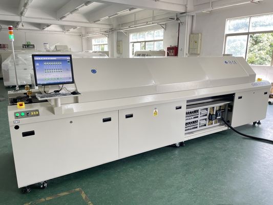 CHM-PC850 Bleifreier Groß-Rückfluss-Ofen 8 Zonen vollautomatische Schiene + PC-Steuerung 3150x500mm