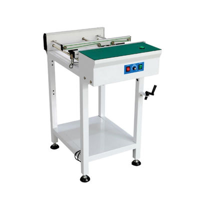 SMT Förderband PCB-Handling-Förderband mit 0,5/0,6/0,7/1,0/1,2m Länge, einstellbarer Geschwindigkeit 0-8000mm/min und Schienenbreitenbereich 50mm-350mm