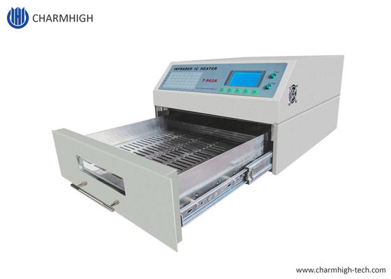 Mini Reflow Oven 300*320mm 1500w T962A mit Auspuff IC Heater Infrared Welding Station